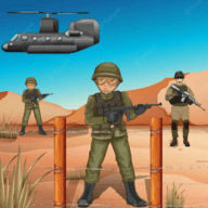 金属黑色行动军队战斗(armybattle)_logo